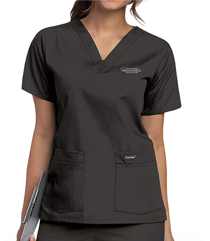 V-Neck Top 1 Left Chest Pocket